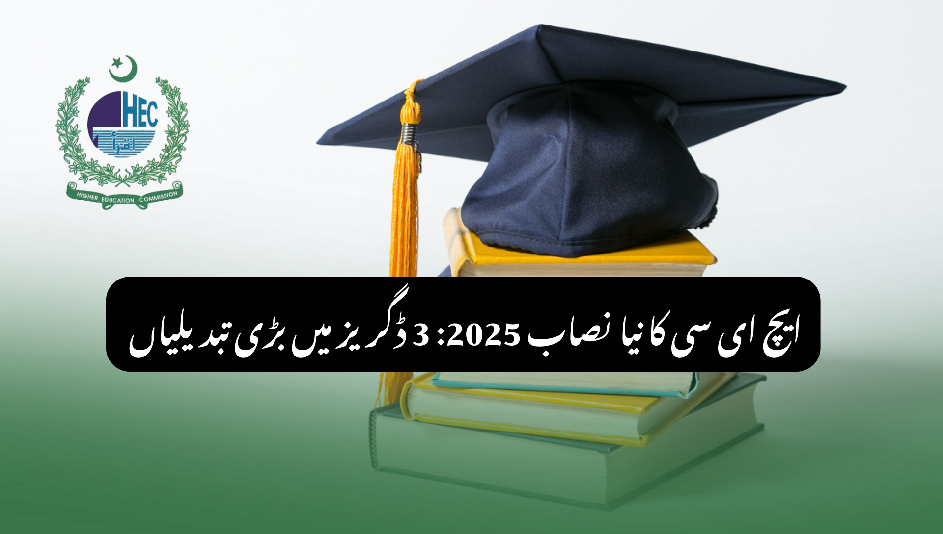 HEC New Syllabus 2025 For 3 Degrees In Pakistan