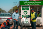 Punjab Announces Emission Testing Fee for Vehicles