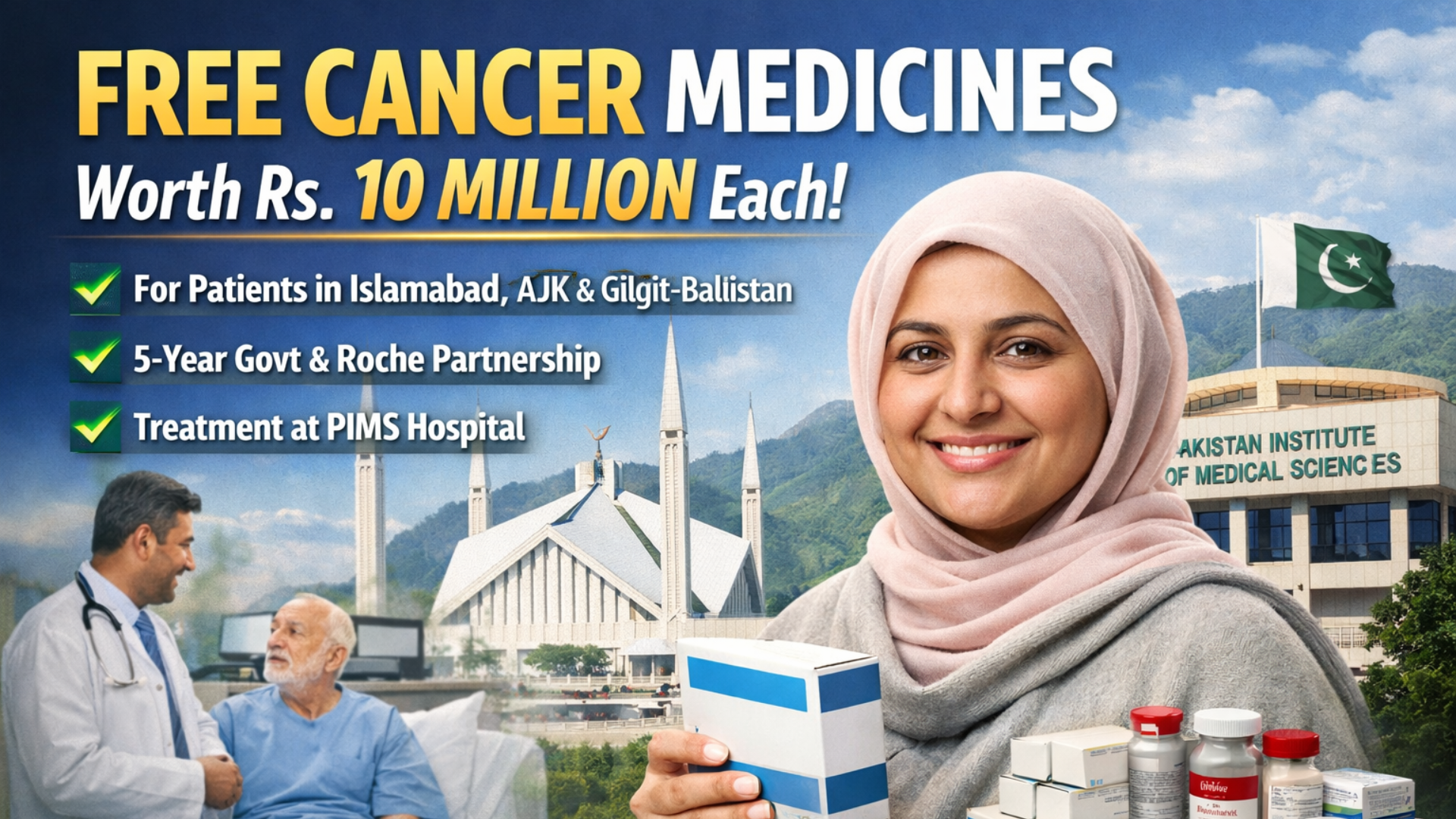 Cancer Patients to Receive Free Medicines Worth Rs. 10 Million Each in Pakistan