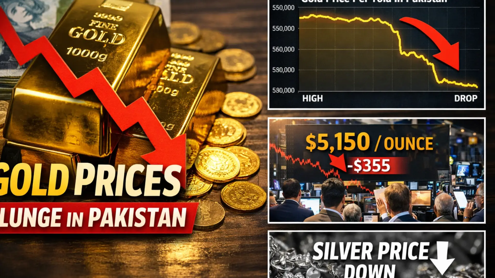Gold Witnesses Massive Drop