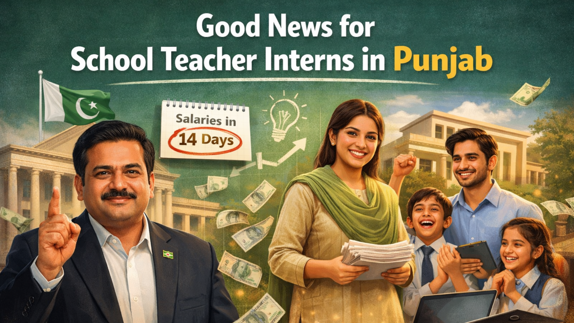 Good News For School Teacher Interns in Punjab