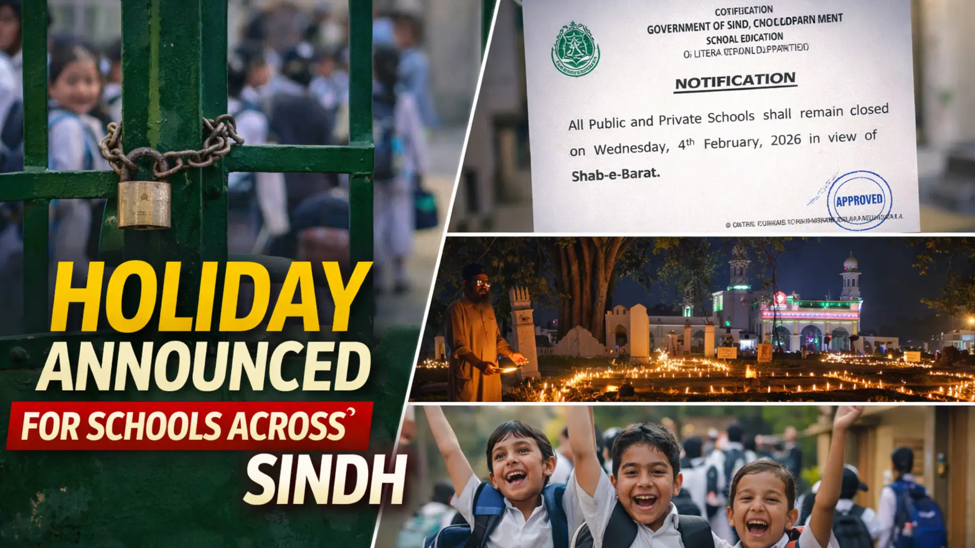 Holiday Announced For Schools Across Sindh