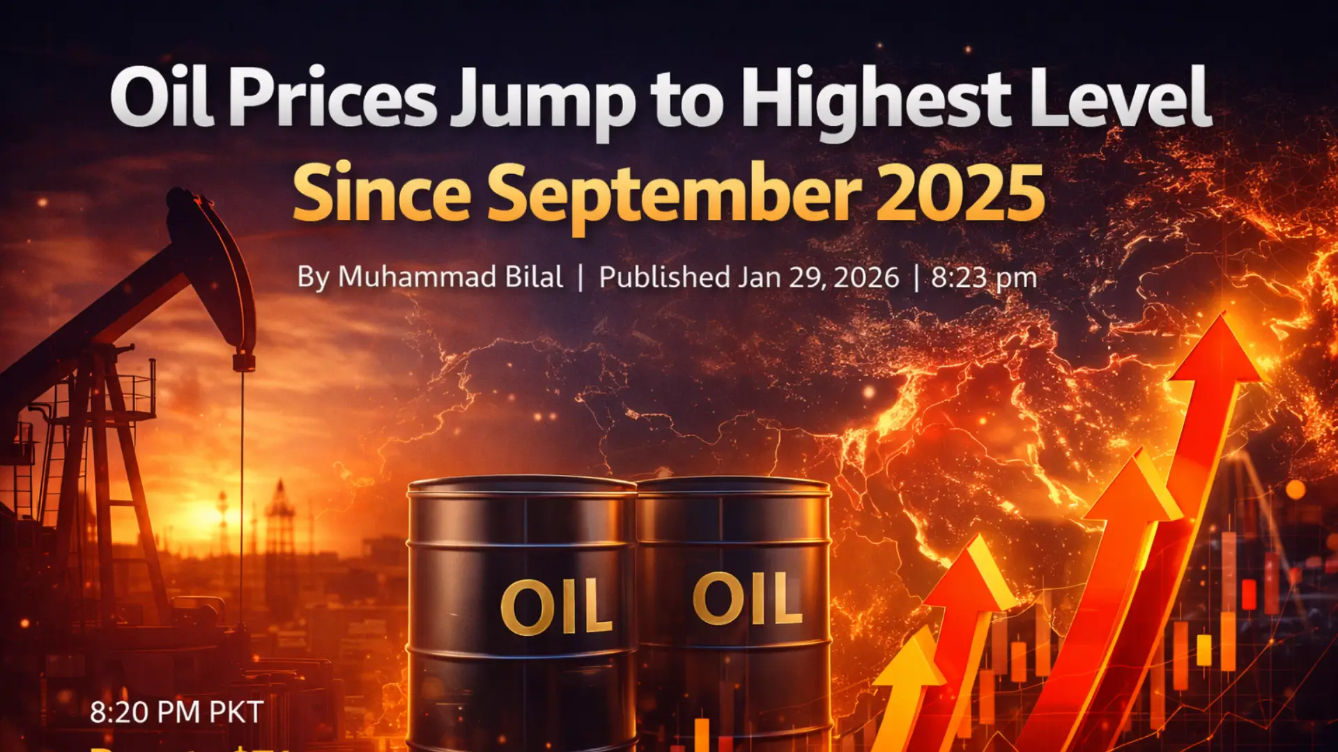 Oil Prices Jump to Highest Level Since September 2025