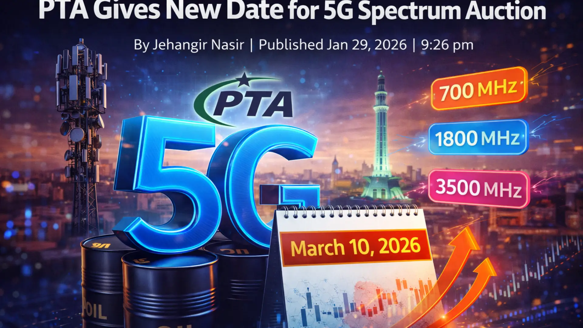 PTA Gives New Date for 5G Spectrum Auction