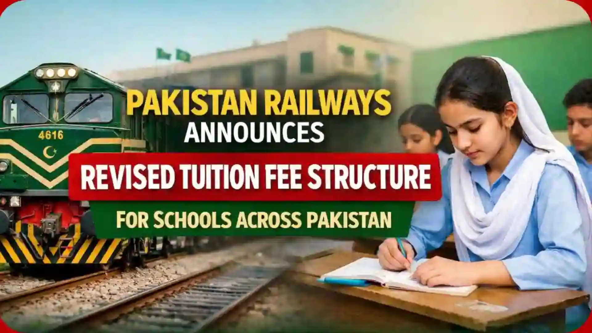 Pakistan Railways Announces Revised Tuition Fees for Its Schools