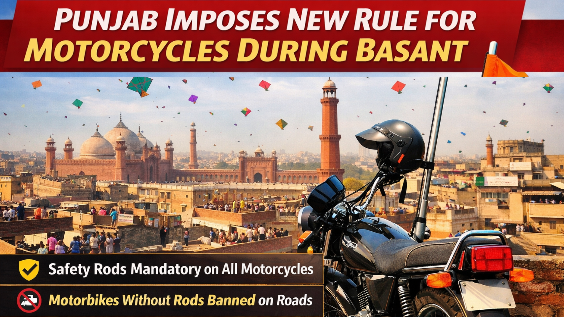 Punjab Announces New Rules for Motorcycles During Basant Festival