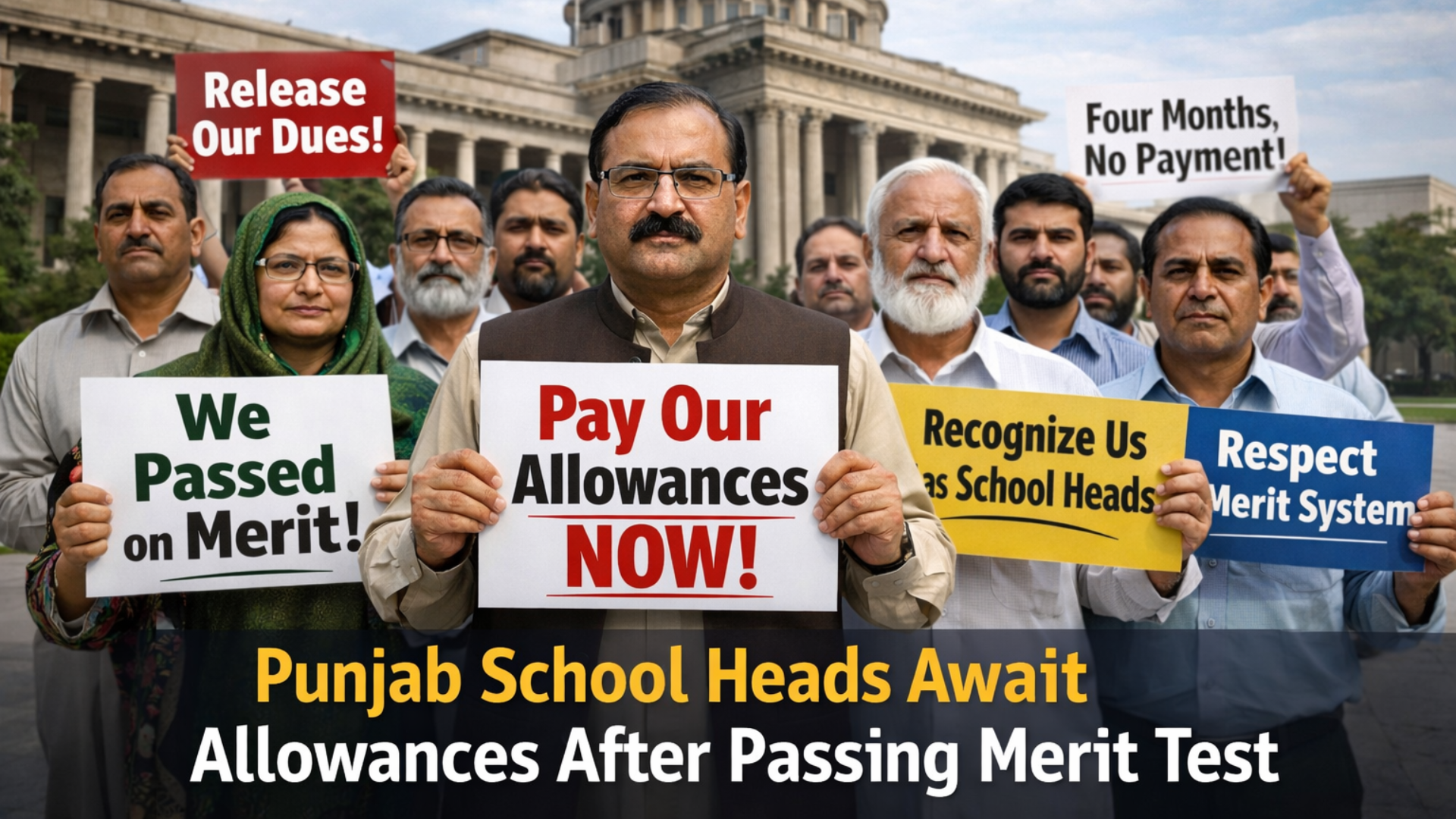 Punjab School Heads Await Allowances After Passing Merit Test