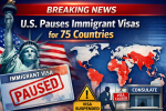 U.S. Pauses Immigrant Visa Issuance for 75 Countries