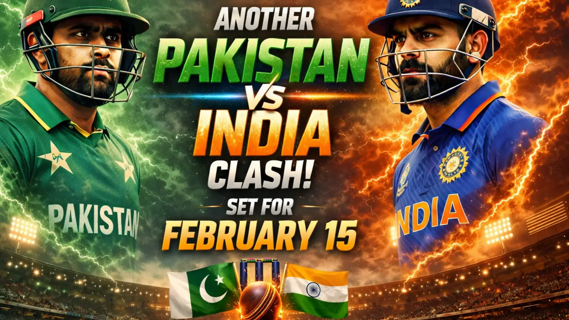Another Pakistan vs India Clash Set for February 15