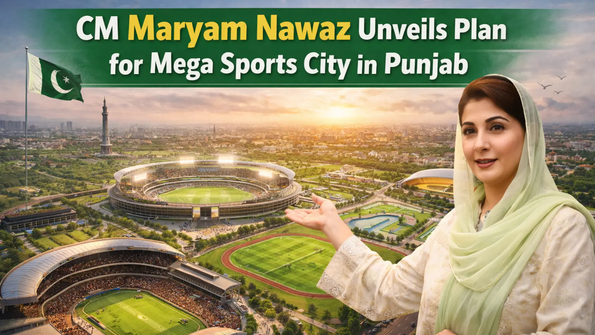 CM Maryam Nawaz Unveils Plan for Mega Sports City in Punjab