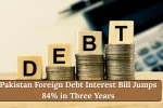 Pakistan Foreign Debt Interest Bill Jumps 84% in Three Years