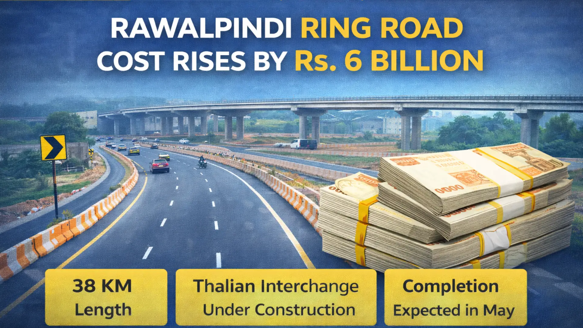 Rawalpindi Ring Road Cost Rises by Rs. 6