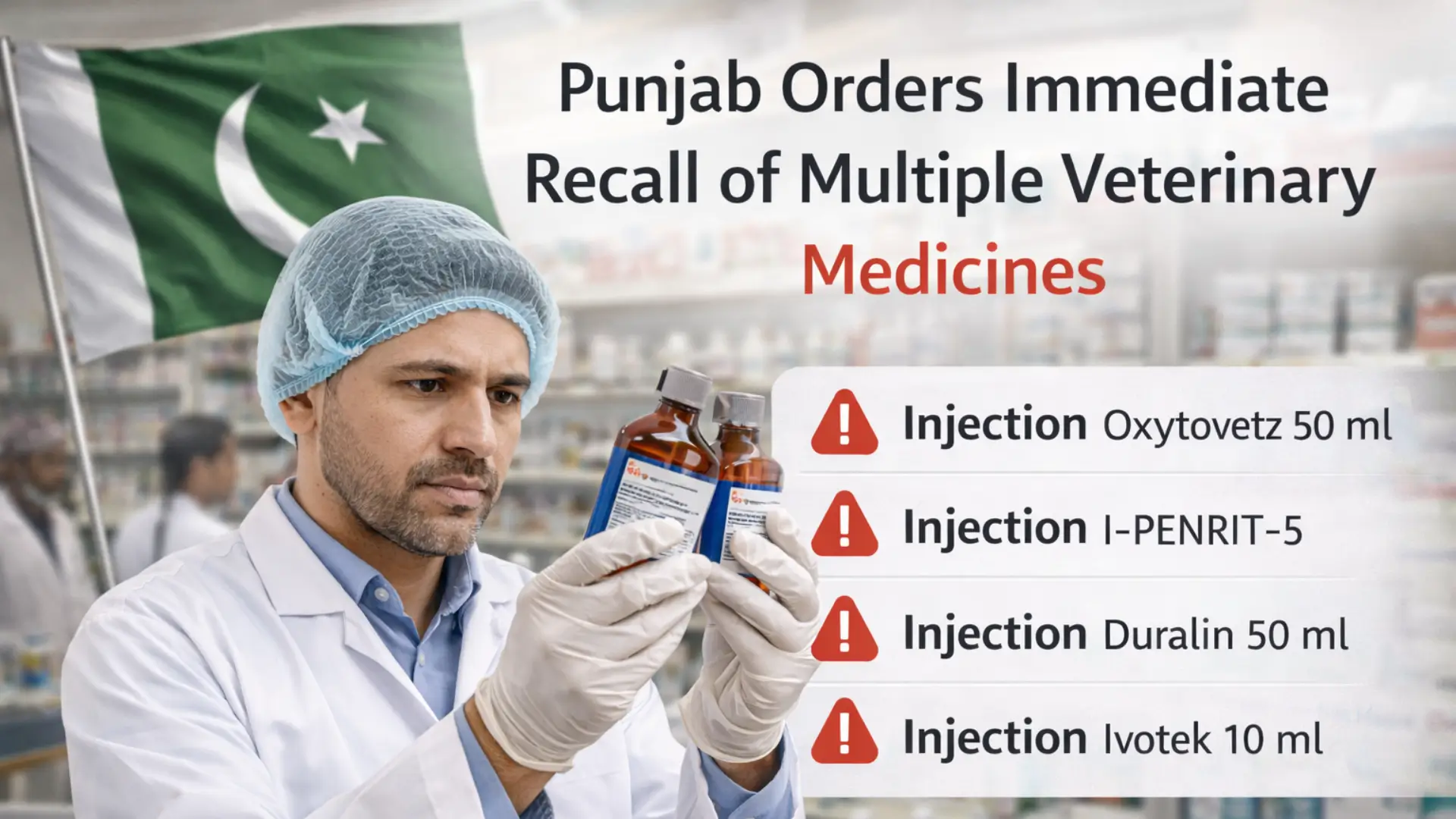 Recall of Multiple Veterinary Medicines
