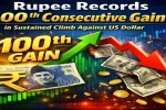 Rupee Records 100th Consecutive Gain in Sustained